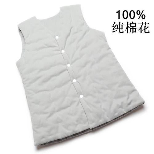 双面德绒100%%纯棉花保暖马甲厚