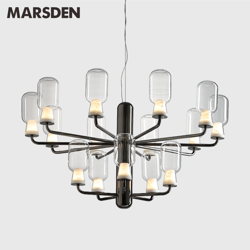 马斯登别墅客厅吊灯现代简约大气