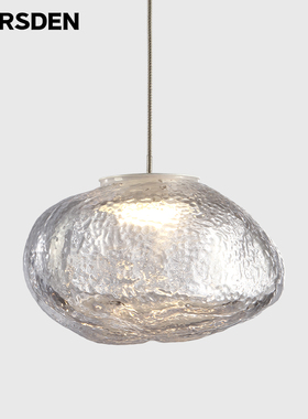 马斯登饭厅餐厅吊灯轻奢高级感2025新款现代简约创意个性玻璃单头