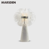 马斯登卧室床头台灯现代简约客厅叶片艺术大理石设计师款 酒店灯具