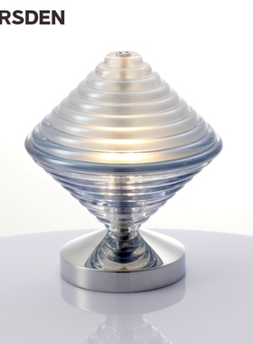 马斯登usb充电式伴睡台灯 床头灯轻奢水晶玻璃灯氛围灯触摸调光灯