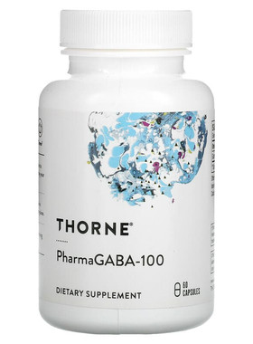 美国索恩Thorne PharmaGABA 100 γ-氨基丁酸 安神助眠解压60粒