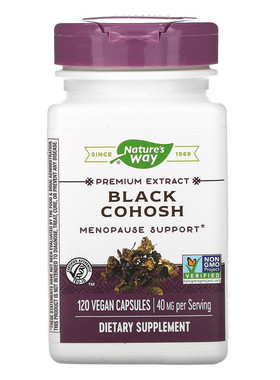 美国Nature's Way black cohose黑升麻 更年期PMS三萜皂苷120粒