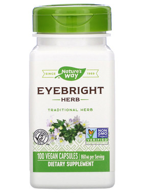 现货美国 Nature s Way Eyebright小米草胶囊 草本 眼睛视力100粒
