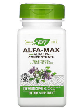 美国 Nature's Way Alfa-Max 紫花苜蓿 10倍浓缩 100粒胶囊