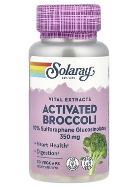 美国 Solaray broccoli 活化活性西兰花提取物 350mg30粒