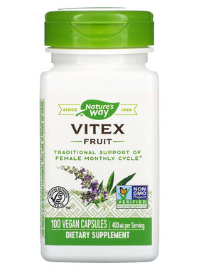 现货美国 Nature s way vitex 圣洁莓贞洁果黄体酮孕酮LH低内分泌