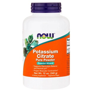 美国 Now Foods  potassium citrate 柠檬酸钾纯粉340克