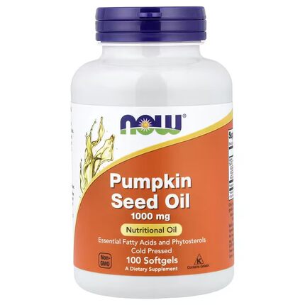 美国 Now Foods pumpkin seed oil 南瓜籽/子油 1000mg100粒