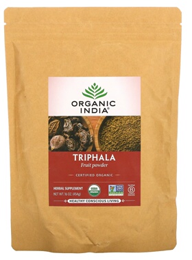 Organic India 印度醋栗诃梨勒毗黎勒三果宝果粉清洁肠道消化健