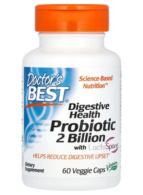 美国Doctor's Best消化Probiotic LactoSpore 60粒 凝结芽孢杆