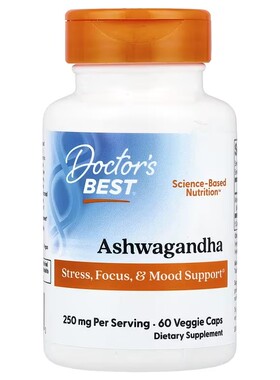 现货美国Doctor s Best ashwagandha南非醉茄Sensoril 125mg60粒