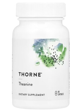 美国悦恩Thorne Theanine左旋茶氨酸200mg90粒无麸质睡眠压力