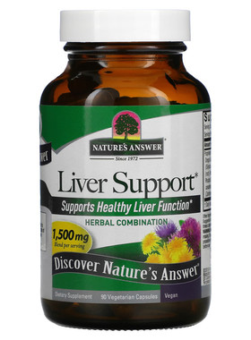 美国Nature's Answer肝脏健康liver support 500mg90粒素食胶囊