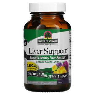 美国Nature's Answer肝脏健康liver support 500mg90粒素食胶囊