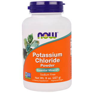 美国 Now Foods  potassium chloride 医药级氯化钾粉电解质227克