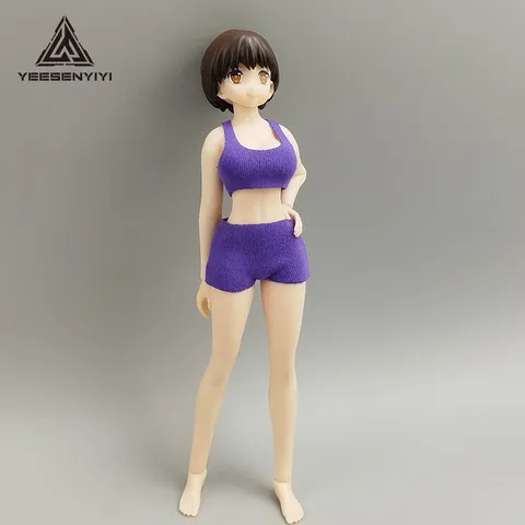 12/手办1平角短裤衣服模型分运动12M可动娃衣BJD娃娃15C兵人背心