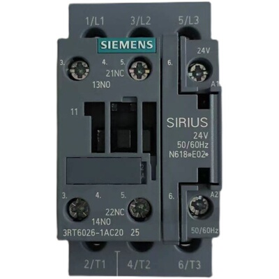 正品西门子接触器3RT6023 6024 6025 6026 6027 6028-1AC20 AC24V