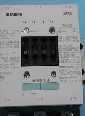 正品西门子接触器3RT5056-6AV36 380V AP36 220V 6AF36 110V 215A