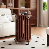 实木家用圆凳六合一可叠放客厅餐桌原木新中式 叠叠乐凳子客厅椅凳