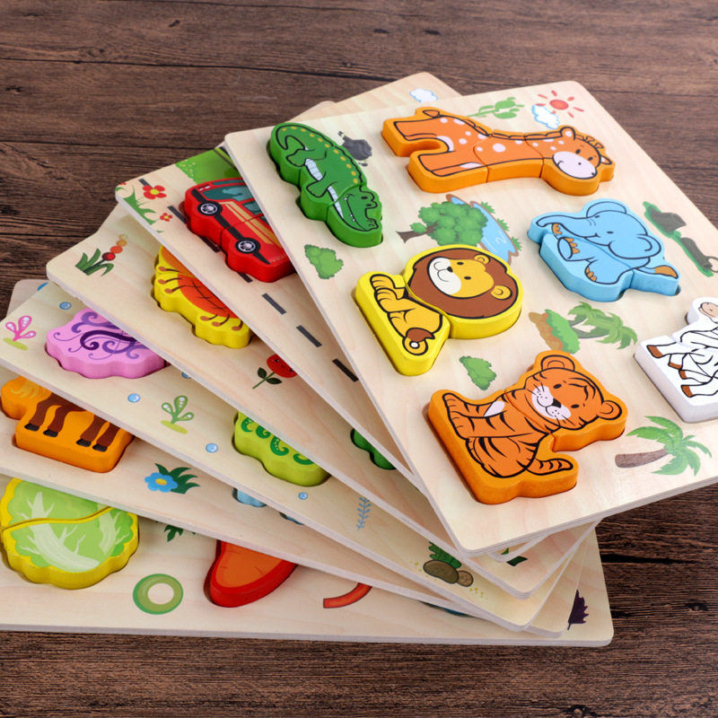 宝宝启蒙早教益智手抓板拼图1-3-6岁幼儿童木质动物认知配对玩具|ruв категории игрушка/коляска/головоломка/блоки/модель, бусы/головоломка/в паре/демонтаж/бить игрушки, головоломка/деревоплита - от Buy2taobao.com для оказания профессиональной услуги покупки агента Taobao