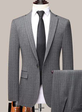 雷蒙男士礼服西装修身商务休闲商务正装西装结婚订婚西服两件套装