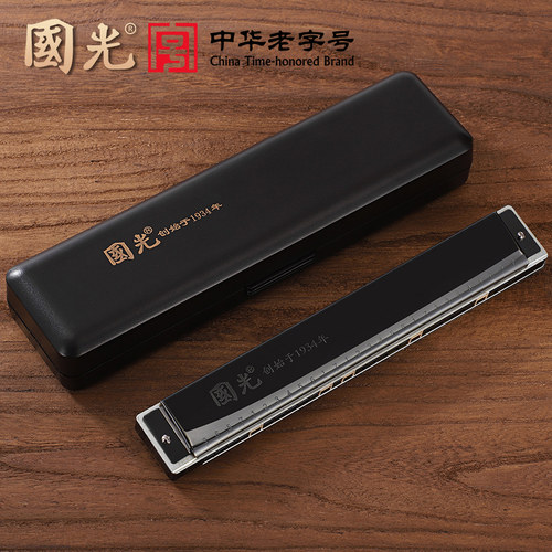 国光28孔宽音域入门口琴赠教程