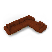 意式 创意弧形沙发客厅 轻奢布艺沙发异形别墅豪宅大平层设计师款