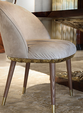 Bocadolobo意式极简不完美餐椅设计师款艺术高端餐椅客厅轻奢椅子