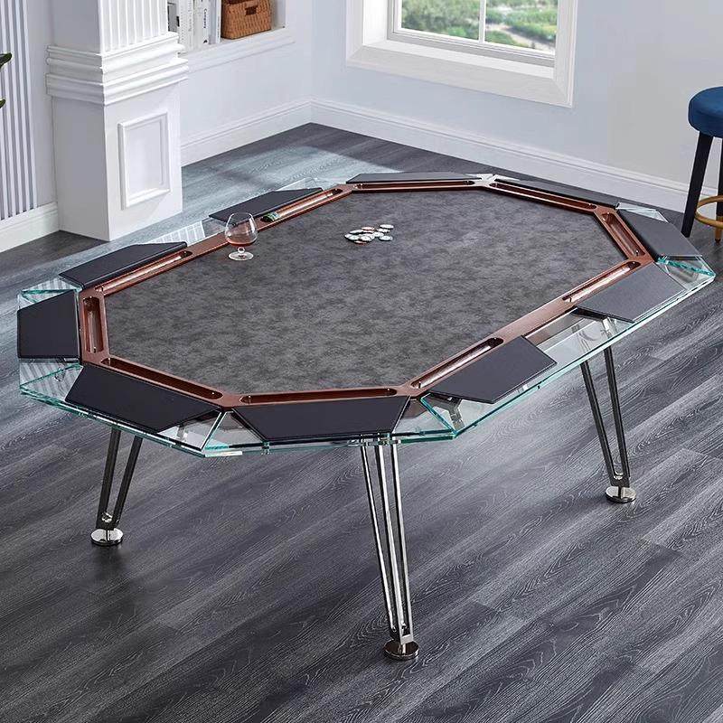 意式轻奢水晶玻璃德州10人扑克桌豪华棋牌俱乐部多人德扑竞技筹码,运动/瑜伽/健身/球迷用品,德州扑克,淘宝优惠券,粉丝福利购,淘宝优惠卷