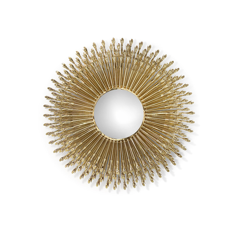 意式轻奢不锈钢圆形装饰镜家用高级设计师款别墅客厅玄关镜女神镜,住宅家具,装饰镜,淘宝优惠券,粉丝福利购,淘宝优惠卷