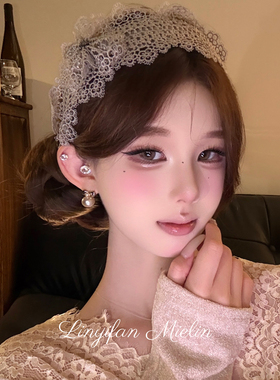 【Mielin】名媛茶话会 法式氛围感蕾丝发箍宽边高颅顶头箍发饰女