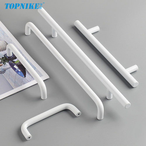 顶耐奶白色柜门小拉手橱柜把手