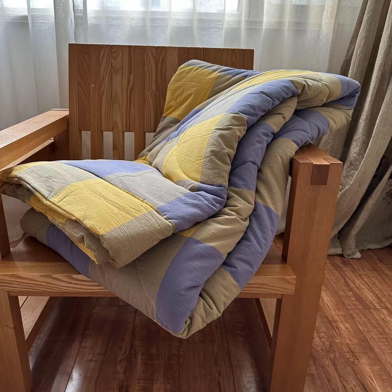 辛妈纯棉水洗棉春秋被