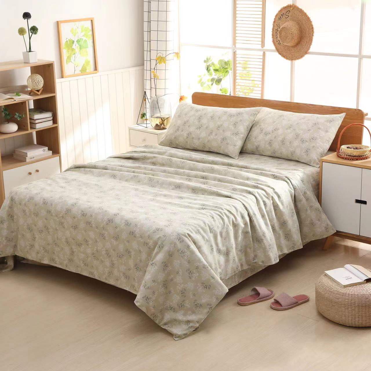 床单式其他活性印花田园