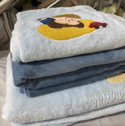 辛妈家 高克重的羊羔绒四件套 7斤左右