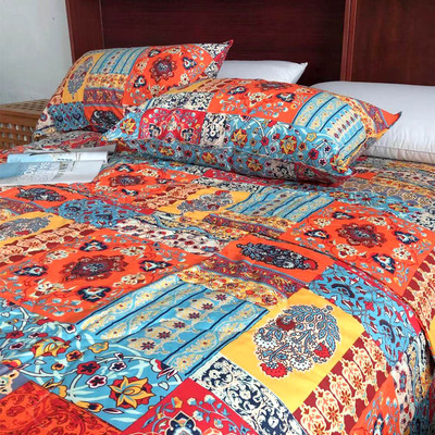 骨折价！民族风全棉印花纯