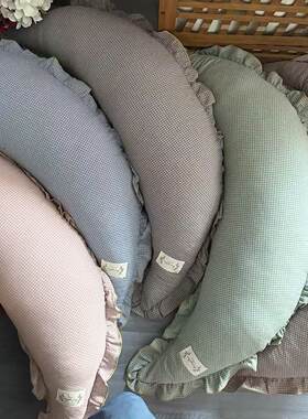 辛妈家水洗棉月亮枕34*96cm