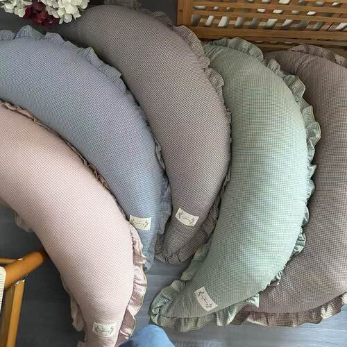 辛妈家水洗棉月亮枕34*96cm