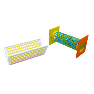 室内儿童乐园淘气堡配件钻网织带网通独木桥铁索桥钻洞游乐设备