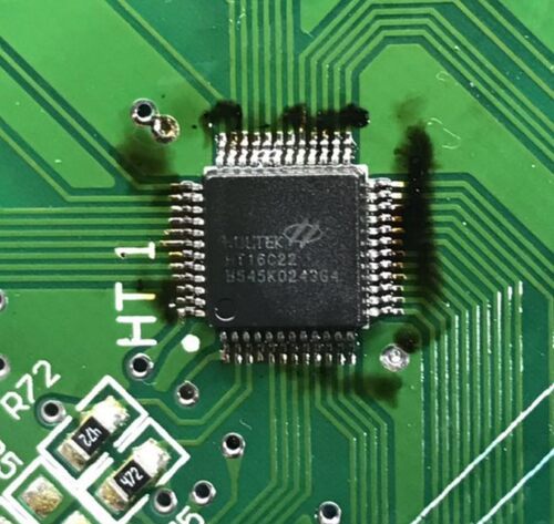 全新原装 HT16C22 贴片 LQFP-52/48 RAM映射44*4 LCD驱动液晶芯片