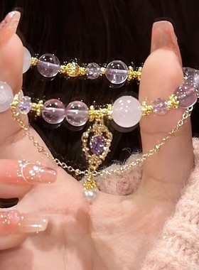 紫珠琉璃手链轻奢手串