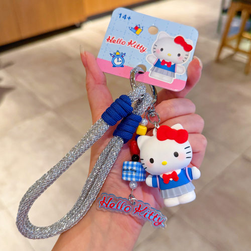凯蒂猫日记手绳可爱包包挂件