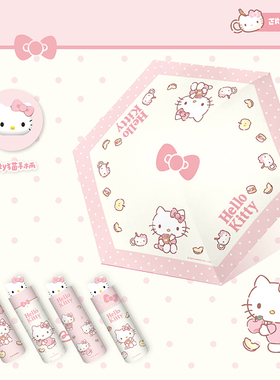 三丽鸥HelloKitty手开卡通可爱雨伞黑幼儿园防紫外线便携式小学生