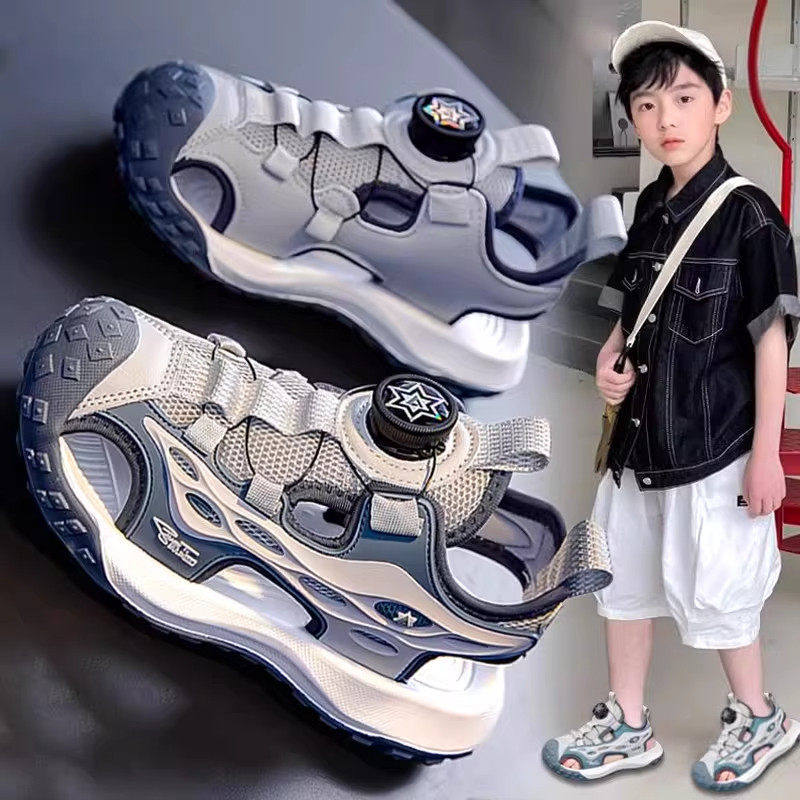 包头儿童凉鞋女男款2026新款夏款潮包脚防滑男童鞋子男孩八九十岁