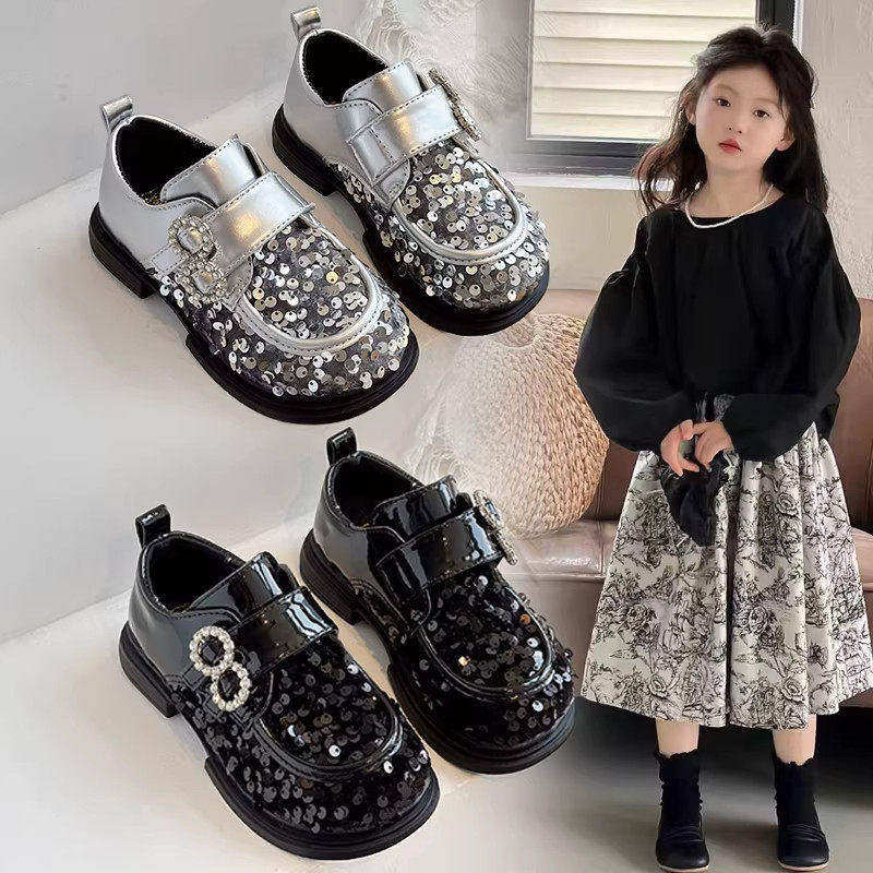 女童小皮鞋2026新款春秋儿童公主鞋软底女孩鞋子黑色单鞋洋气秋季