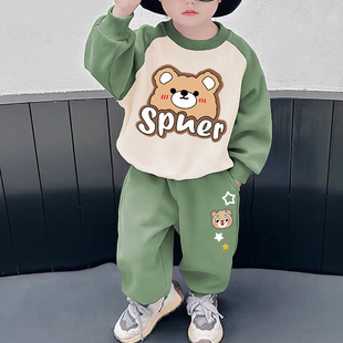 男女童套装秋冬装新款儿童休闲运动卫衣卫裤宝宝衣服春季两件套潮