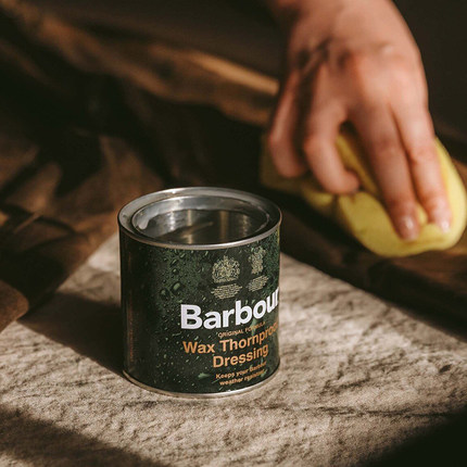 现货英国Barbour ashby bedale油蜡罐夹克护理油专用涂蜡上蜡补蜡