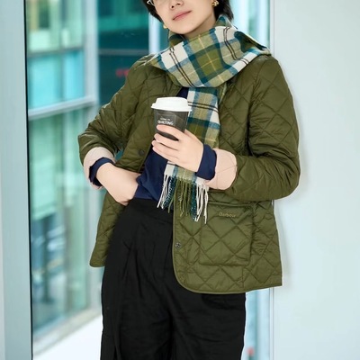 英国barbour苏格兰格子羊毛围巾