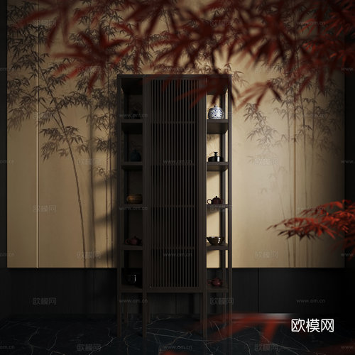 木林世家新中式实木博古架多宝格